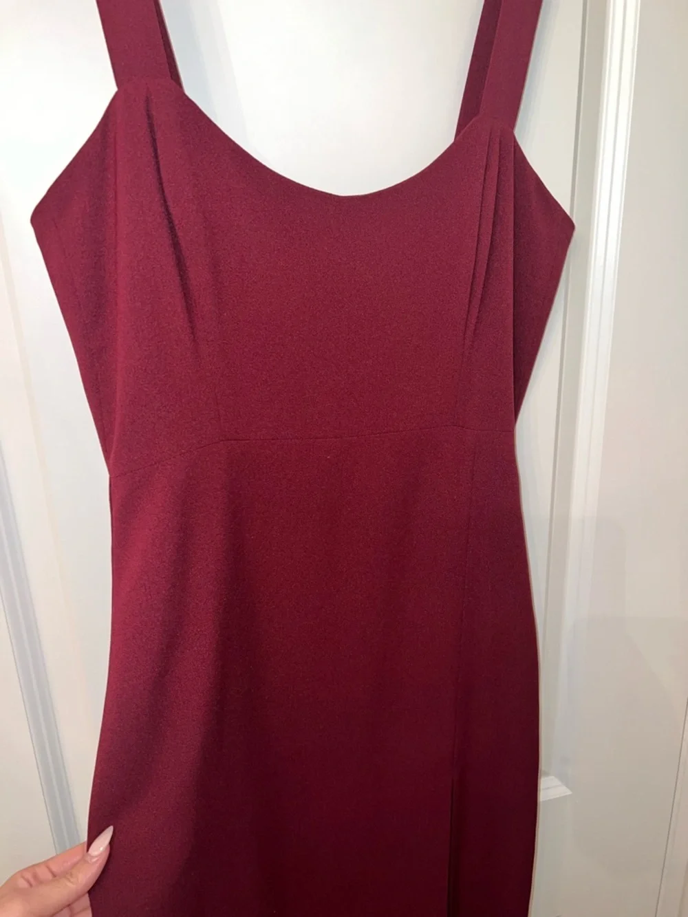 Park & Fifth Burgundy Midi Dress - Picture 2 of 4